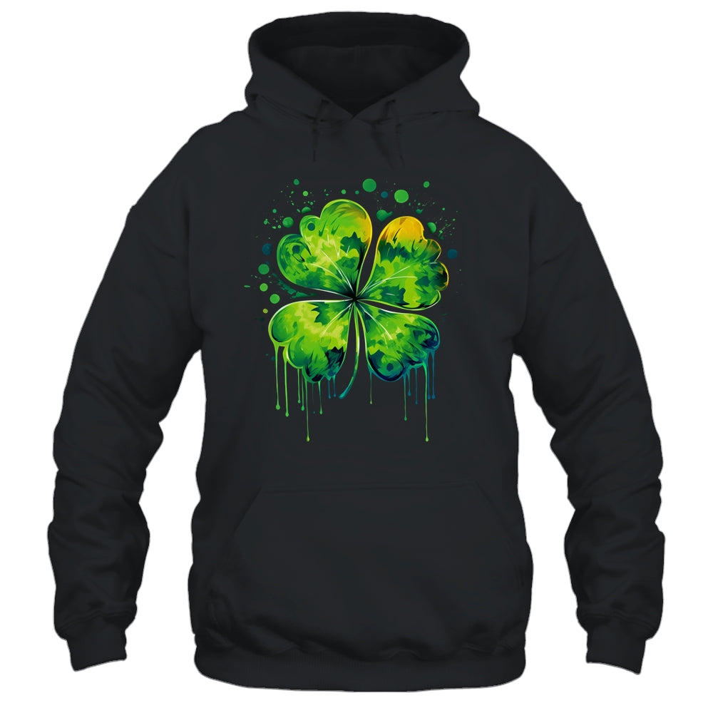 Irish Shamrock Tie Dye Happy St Patrick's Day For Men Women Shirt & Hoodie | teecentury