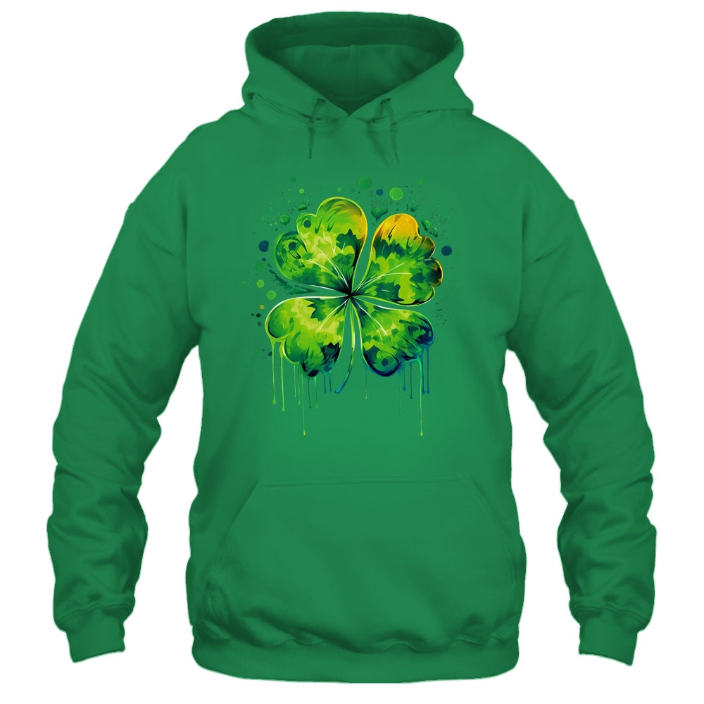 Irish Shamrock Tie Dye Happy St Patrick's Day For Men Women Shirt & Hoodie | teecentury