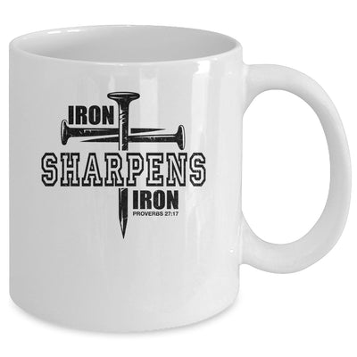 Iron Sharpens Iron Faith Jesus Christian Bible Verse Mug | teecentury