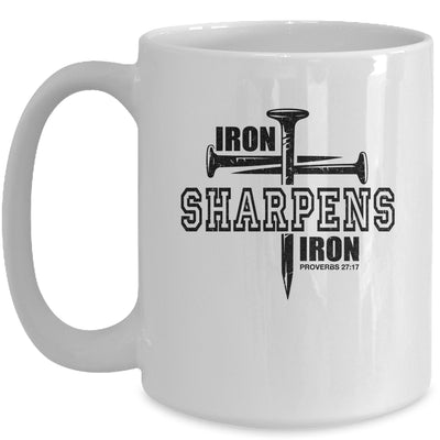 Iron Sharpens Iron Faith Jesus Christian Bible Verse Mug | teecentury