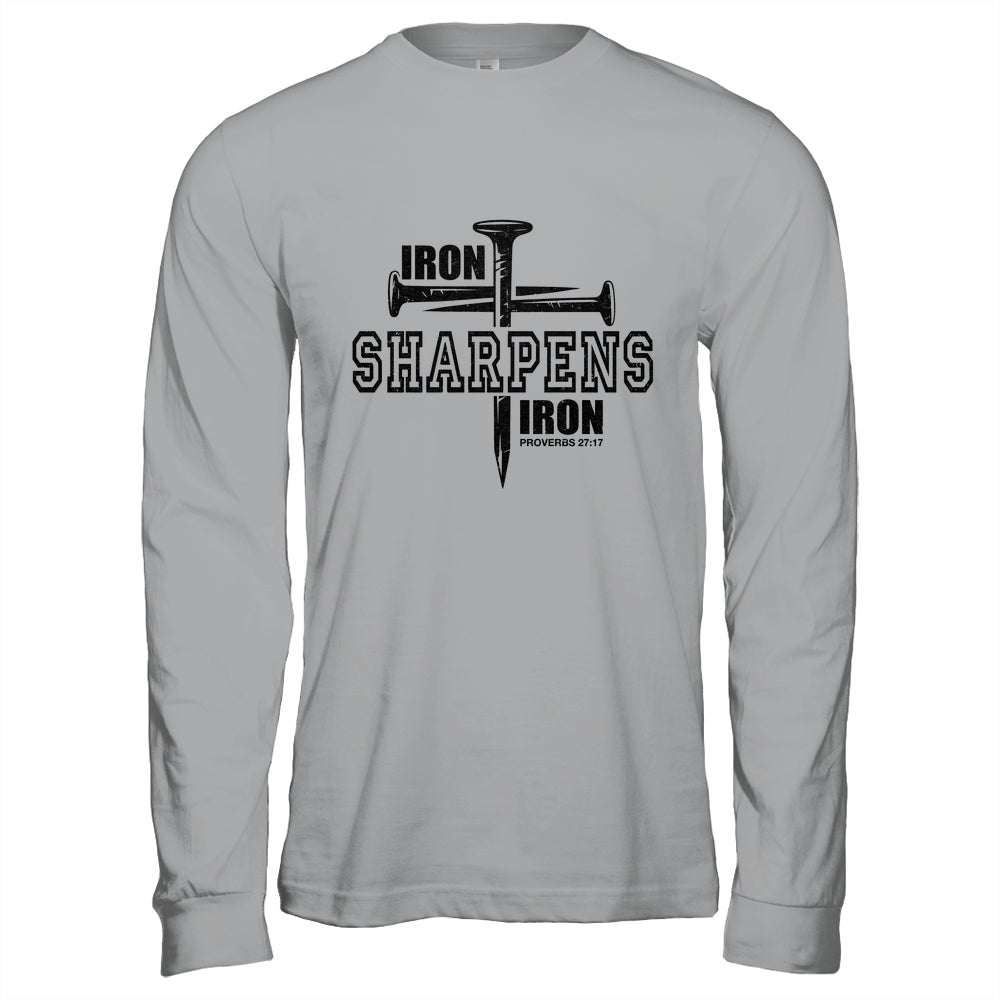 Iron Sharpens Iron Faith Jesus Christian Bible Verse Shirt & Hoodie | teecentury