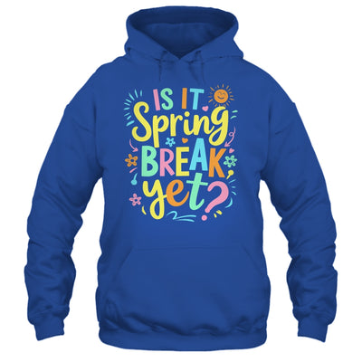 Is It Spring Break Yet Floral Pattern Teacher Vacation Trip Shirt & Tank Top | teecentury