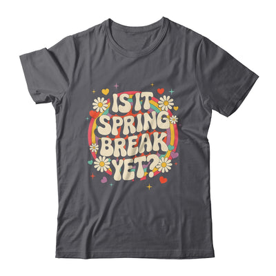 Is It Spring Break Yet Funny Vacation Trip Groovy Rainbow Shirt & Tank Top | teecentury