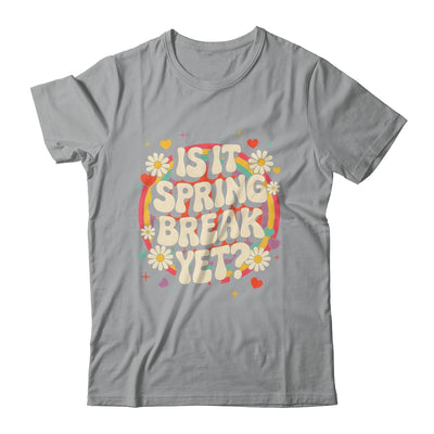 Is It Spring Break Yet Funny Vacation Trip Groovy Rainbow Shirt & Tank Top | teecentury