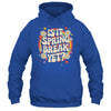 Is It Spring Break Yet Funny Vacation Trip Groovy Rainbow Shirt & Tank Top | teecentury
