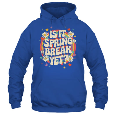 Is It Spring Break Yet Funny Vacation Trip Groovy Rainbow Shirt & Tank Top | teecentury