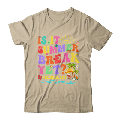 Is It Summer Break Yet Lunch Lady Last Day Of School Groovy Shirt & Tank Top | teecentury