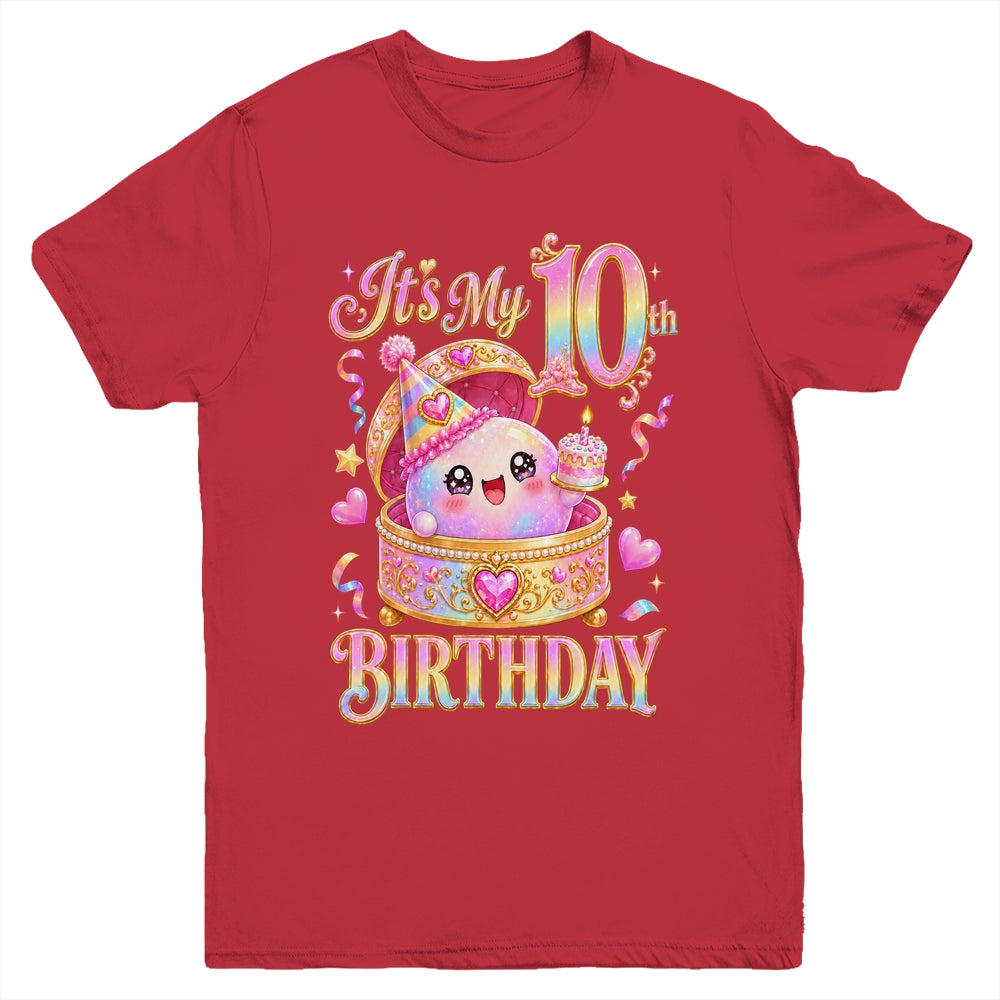 It'S My 10Th Birthday Girl Dumpling Kawaii Anime 10 Year Old Youth Shirt | teecentury