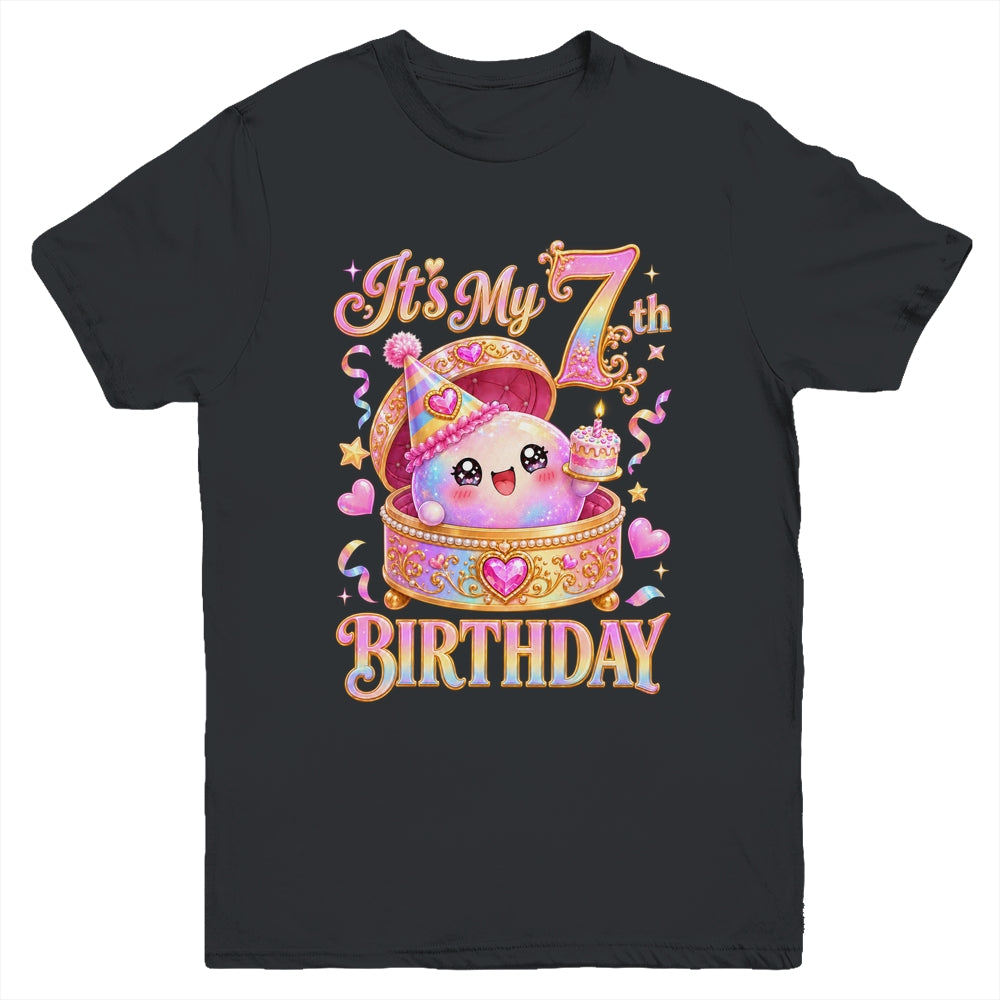 It'S My 7Th Birthday Girl Dumpling Kawaii Anime 7 Year Old Youth Shirt | teecentury
