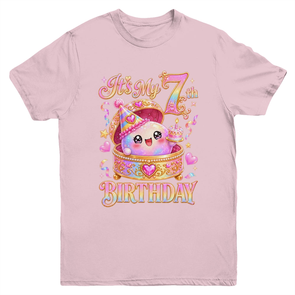 It'S My 7Th Birthday Girl Dumpling Kawaii Anime 7 Year Old Youth Shirt | teecentury