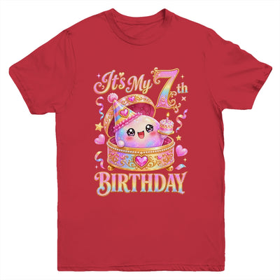 It'S My 7Th Birthday Girl Dumpling Kawaii Anime 7 Year Old Youth Shirt | teecentury