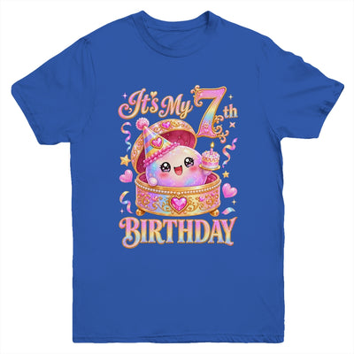 It'S My 7Th Birthday Girl Dumpling Kawaii Anime 7 Year Old Youth Shirt | teecentury