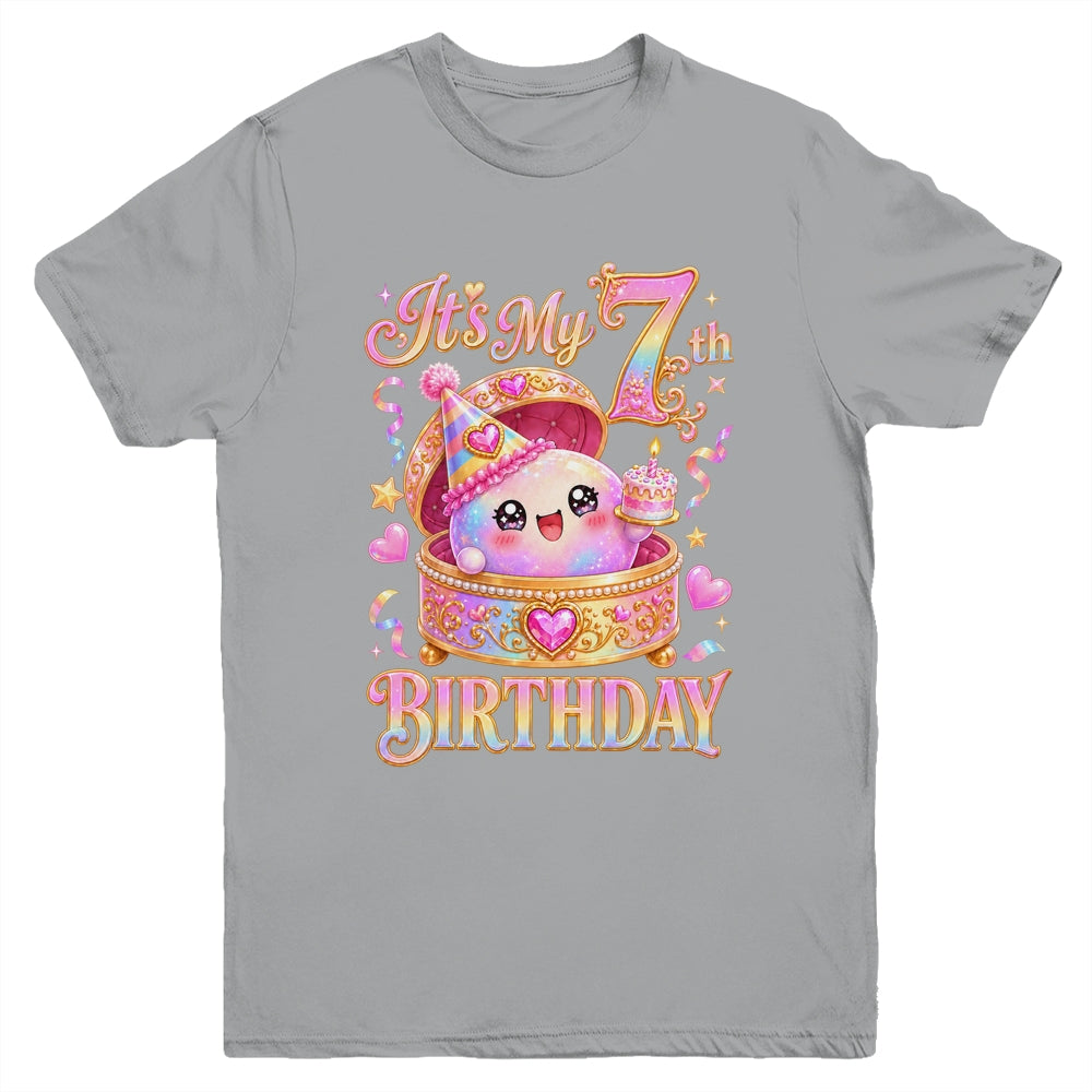 It'S My 7Th Birthday Girl Dumpling Kawaii Anime 7 Year Old Youth Shirt | teecentury