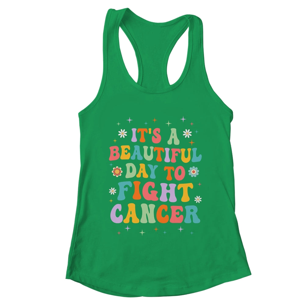 It's A Beautiful Day To Fight Cancer Survivors Day Groovy Shirt & Tank Top | teecentury