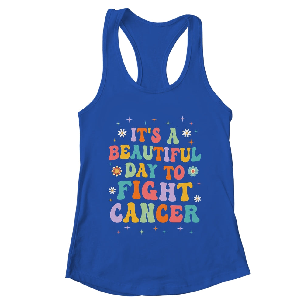 It's A Beautiful Day To Fight Cancer Survivors Day Groovy Shirt & Tank Top | teecentury