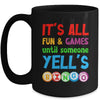 It's All Fun And Games Until Someone Yells Bingo Funny Bingo Mug | teecentury