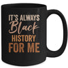 It's Always Black History For Me African Melanin Girl Mug | teecentury