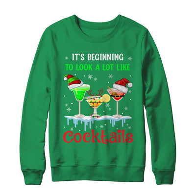 It's Beginning To Look A Lot Like Cocktails Funny Christmas Shirt & Sweatshirt | teecentury