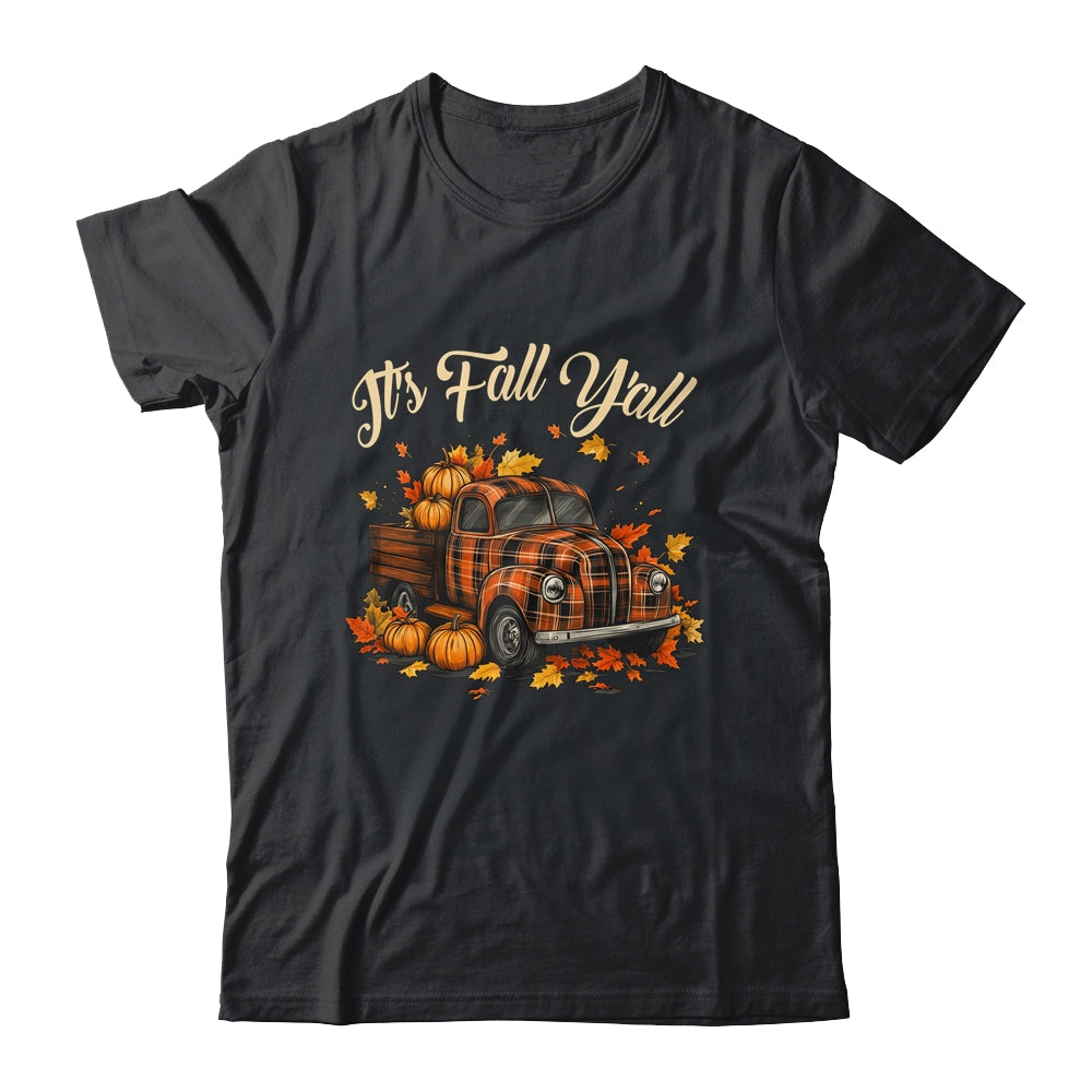 It's Fall Y'all Pumpkin Truck Autumn Hello Fall Tree Shirt & Hoodie | teecentury