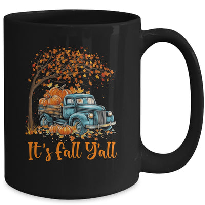 It's Fall Y'all Pumpkin Truck Autumn Tree Fall Thanksgiving Mug | teecentury