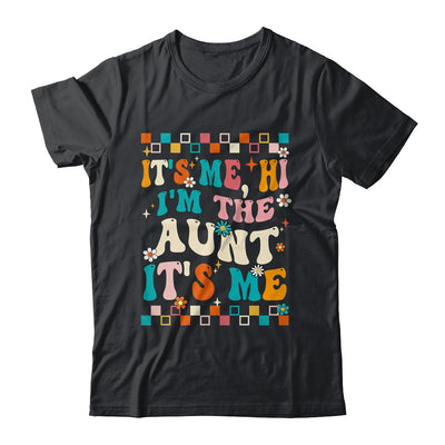 It's Me Hi I'm The Aunt It's Me Mothers Day Groovy Shirt & Tank Top | teecentury