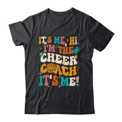 It's Me Hi I'm The Cheer Coach It's Me Retro Groovy Shirt & Tank Top | teecentury