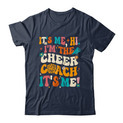 It's Me Hi I'm The Cheer Coach It's Me Retro Groovy Shirt & Tank Top | teecentury
