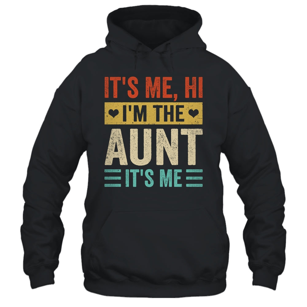 It's Me Hi I'm The Cool Aunt It's Me Funny Mothers Day Shirt & Tank Top | teecentury