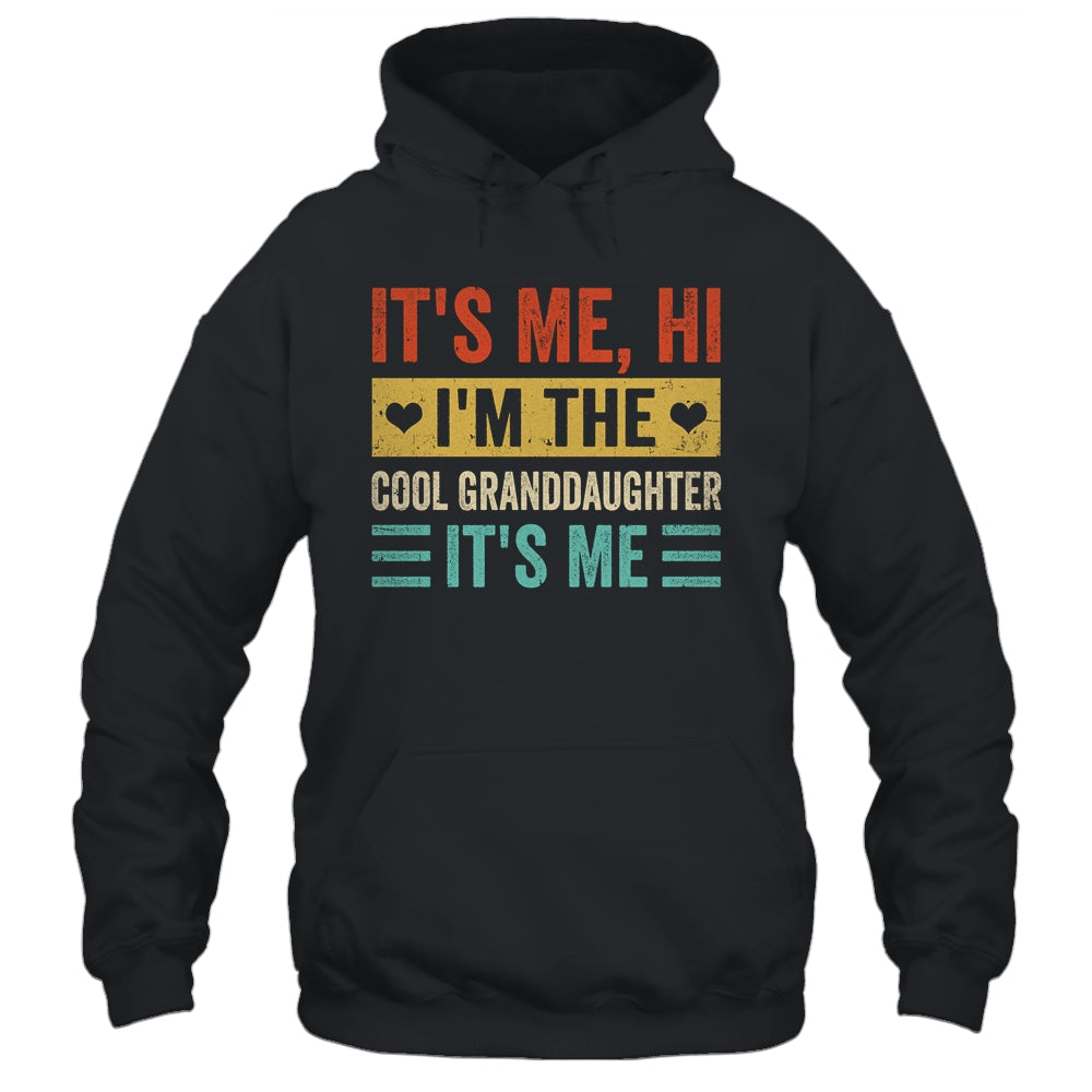 It's Me Hi I'm The Cool Granddaughter It's Me Retro Funny Shirt & Tank Top | teecentury