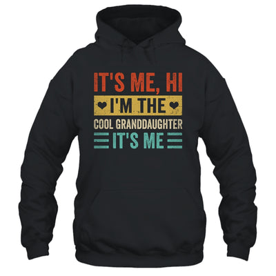 It's Me Hi I'm The Cool Granddaughter It's Me Retro Funny Shirt & Tank Top | teecentury