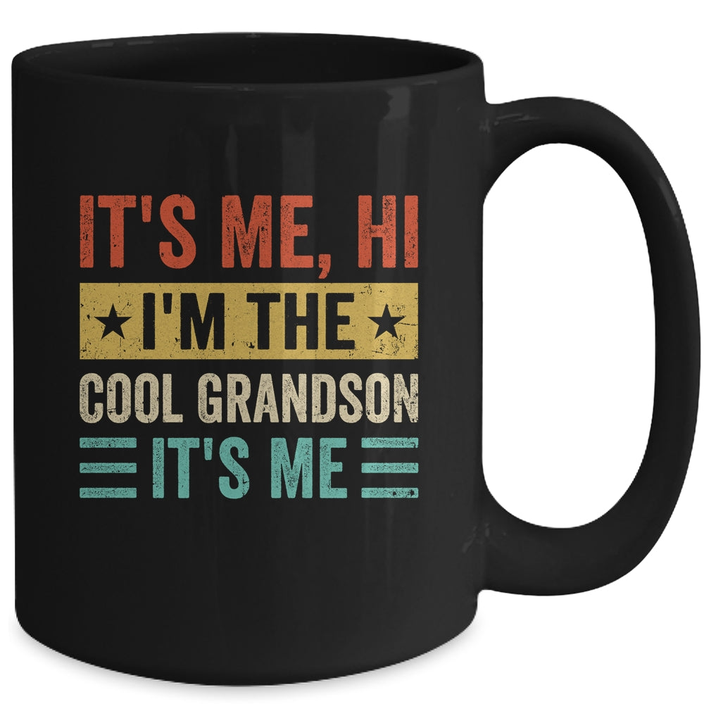 It's Me Hi I'm The Cool Grandson It's Me Retro Funny Mug | teecentury