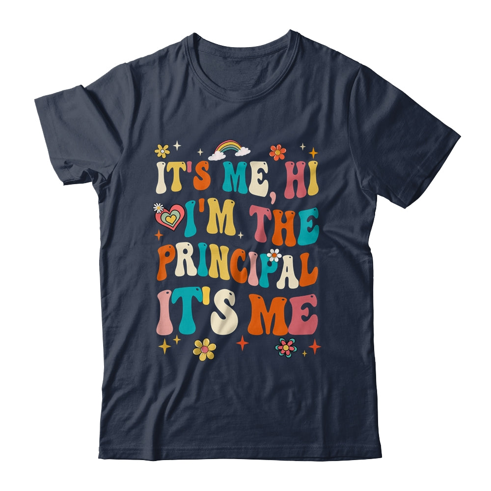 It's Me Hi I'm The Principal Teacher Back To School Groovy Shirt & Hoodie | teecentury