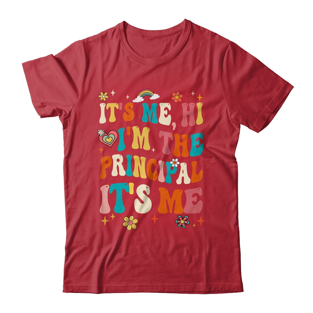 It's Me Hi I'm The Principal Teacher Back To School Groovy Shirt & Hoodie | teecentury