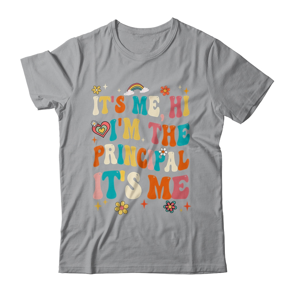 It's Me Hi I'm The Principal Teacher Back To School Groovy Shirt & Hoodie | teecentury