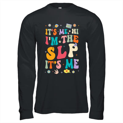 It's Me Hi I'm The SLP Speech Pathology Appreciation Groovy Shirt & Hoodie | teecentury