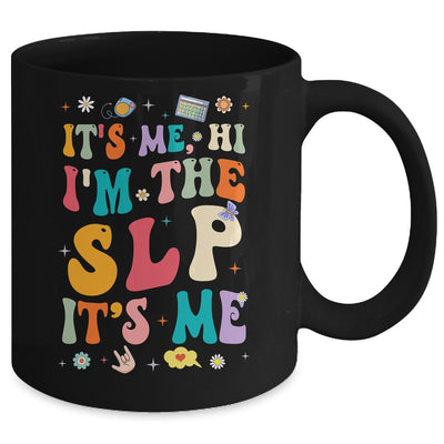 It's Me Hi I'm The SLP Speech Pathology Appreciation Groovy Mug | teecentury