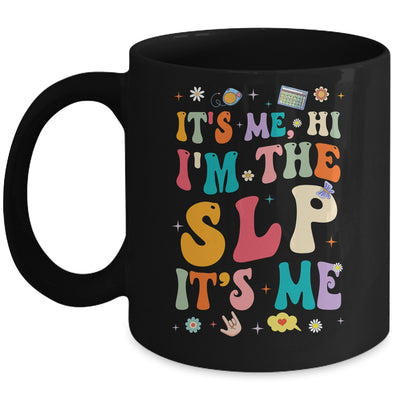 It's Me Hi I'm The SLP Speech Pathology Appreciation Groovy Mug | teecentury