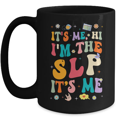 It's Me Hi I'm The SLP Speech Pathology Appreciation Groovy Mug | teecentury
