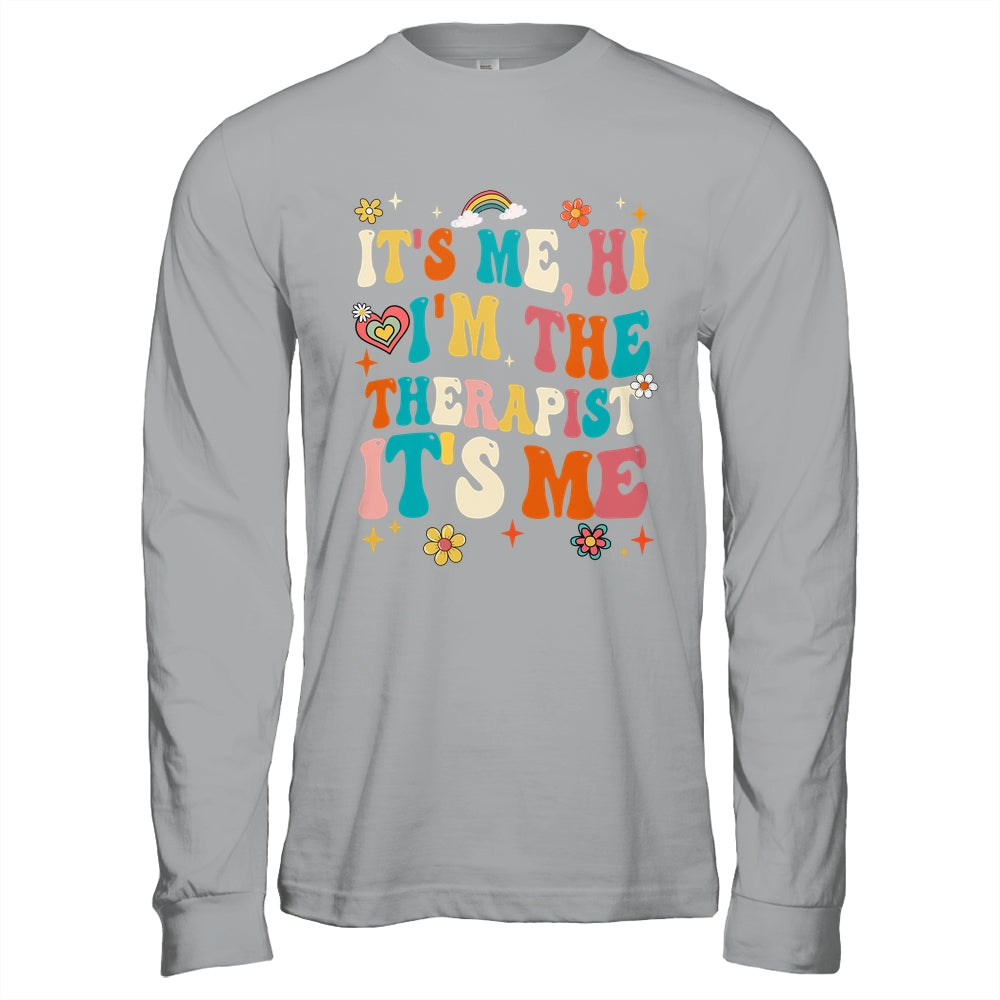 It's Me Hi I'm The Therapist Retro Funny Groovy Shirt & Hoodie | teecentury