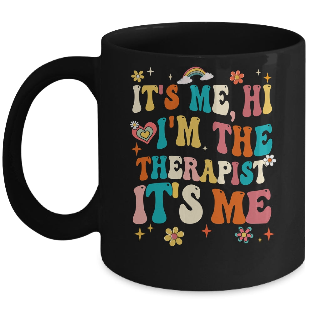 It's Me Hi I'm The Therapist Retro Funny Groovy Mug | teecentury