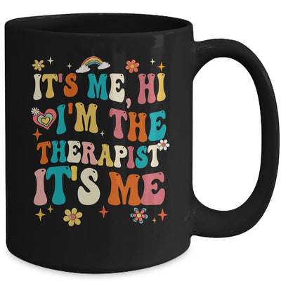 It's Me Hi I'm The Therapist Retro Funny Groovy Mug | teecentury