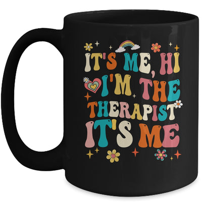 It's Me Hi I'm The Therapist Retro Funny Groovy Mug | teecentury
