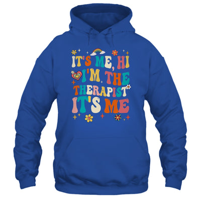 It's Me Hi I'm The Therapist Retro Funny Groovy Shirt & Hoodie | teecentury