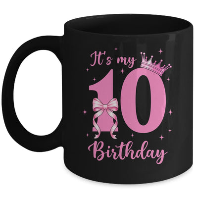 It's My 10th Birthday Girl Coquette Bow 10 Yr Old Aesthetic Mug | teecentury