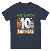 It's My 10th Birthday Zoo Jungle Safari 10 Years Old Birthday Youth Shirt | teecentury
