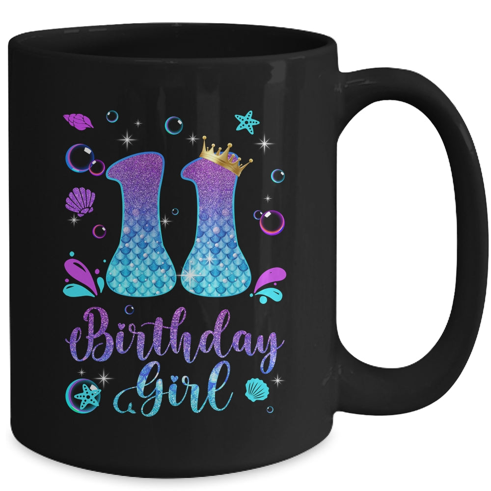 It's My 11th Bday Mermaid Funny Birthday Girls 11 Years Old Mug | teecentury