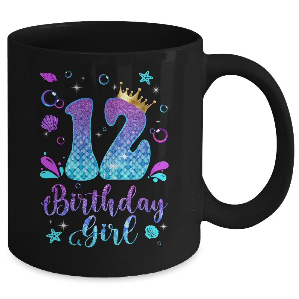It's My 12th Bday Mermaid Funny Birthday Girls 12 Years Old Mug | teecentury