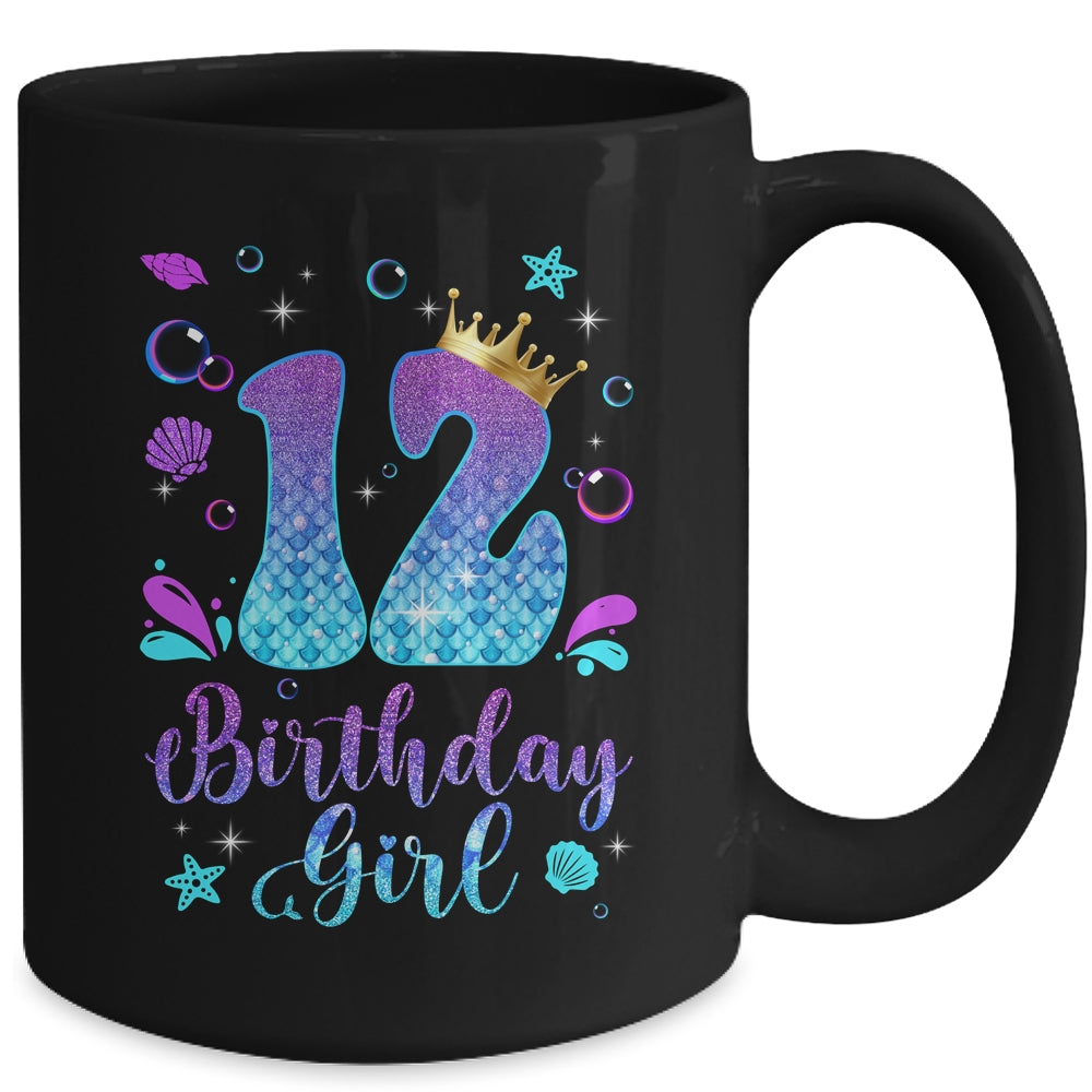 It's My 12th Bday Mermaid Funny Birthday Girls 12 Years Old Mug | teecentury