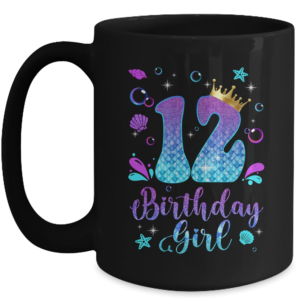 It's My 12th Bday Mermaid Funny Birthday Girls 12 Years Old Mug | teecentury