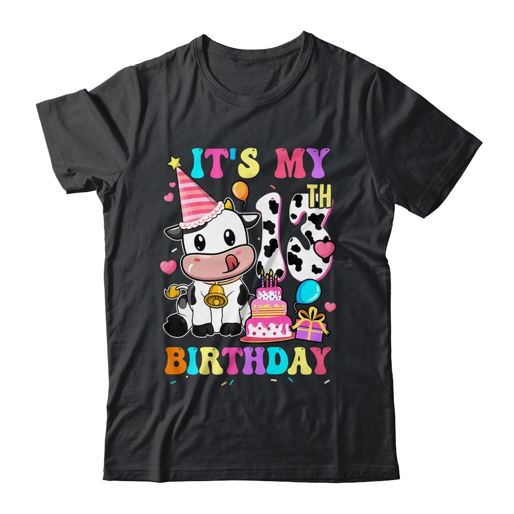 It's My 13th Birthday Dairy Cow Girls Funny 13 Year Old Shirt & Hoodie | teecentury